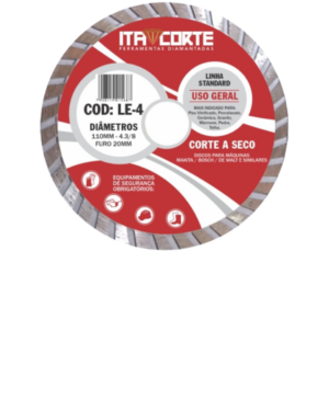 Disco Diamantado Uso Geral LE-4 Itacorte | Grupo TMC
