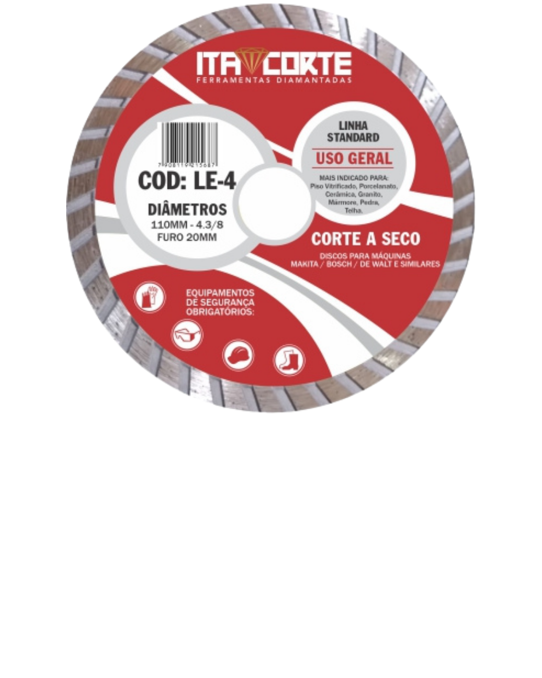 Disco Diamantado Uso Geral LE-4 Itacorte | Grupo TMC