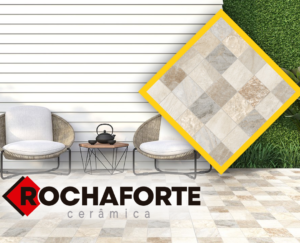 Piso Granilha 70x70cm R70892 Rocha Forte | Grupo TMC